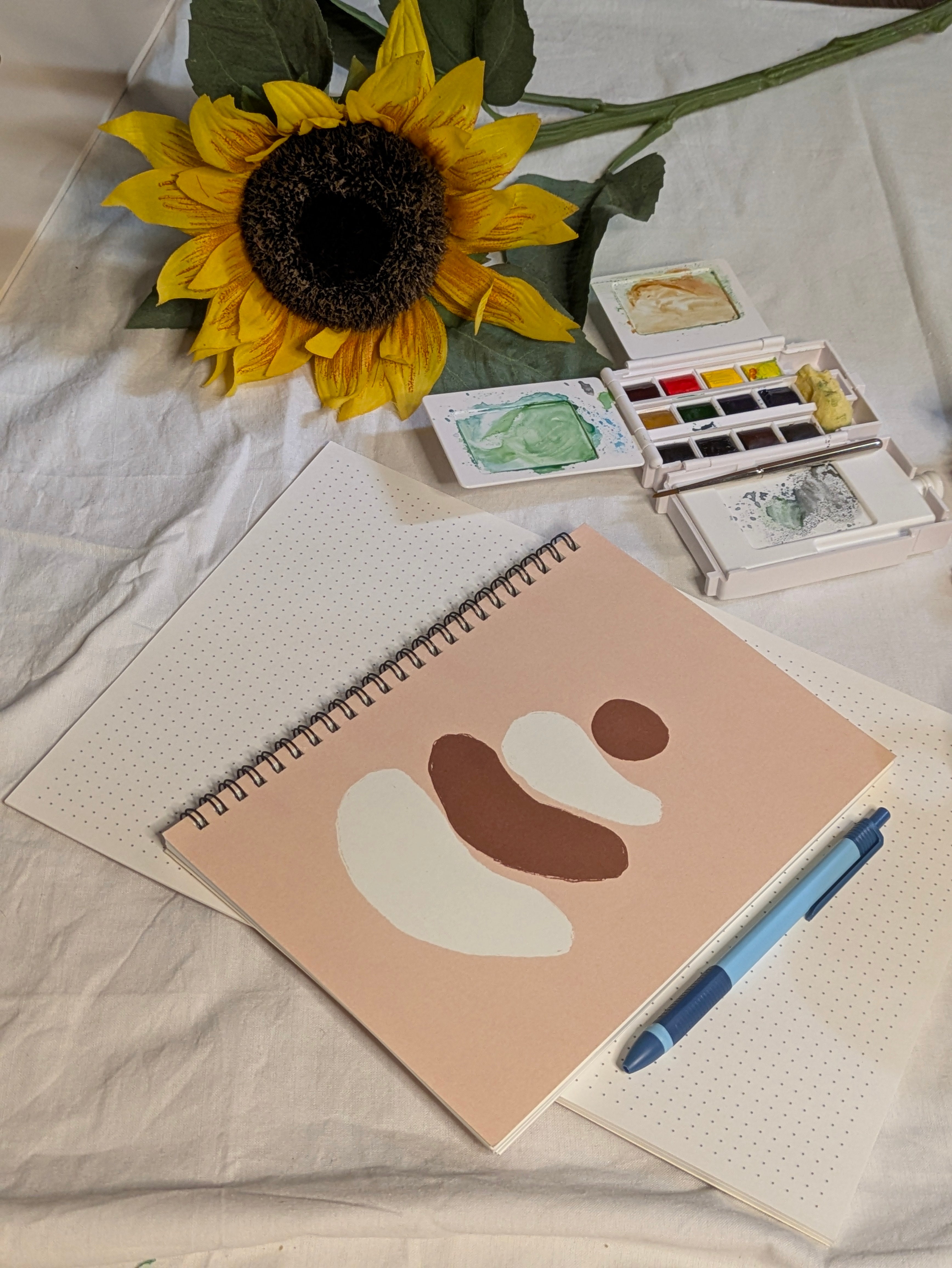 The Pebbled Pages - Dot Grid Notebook