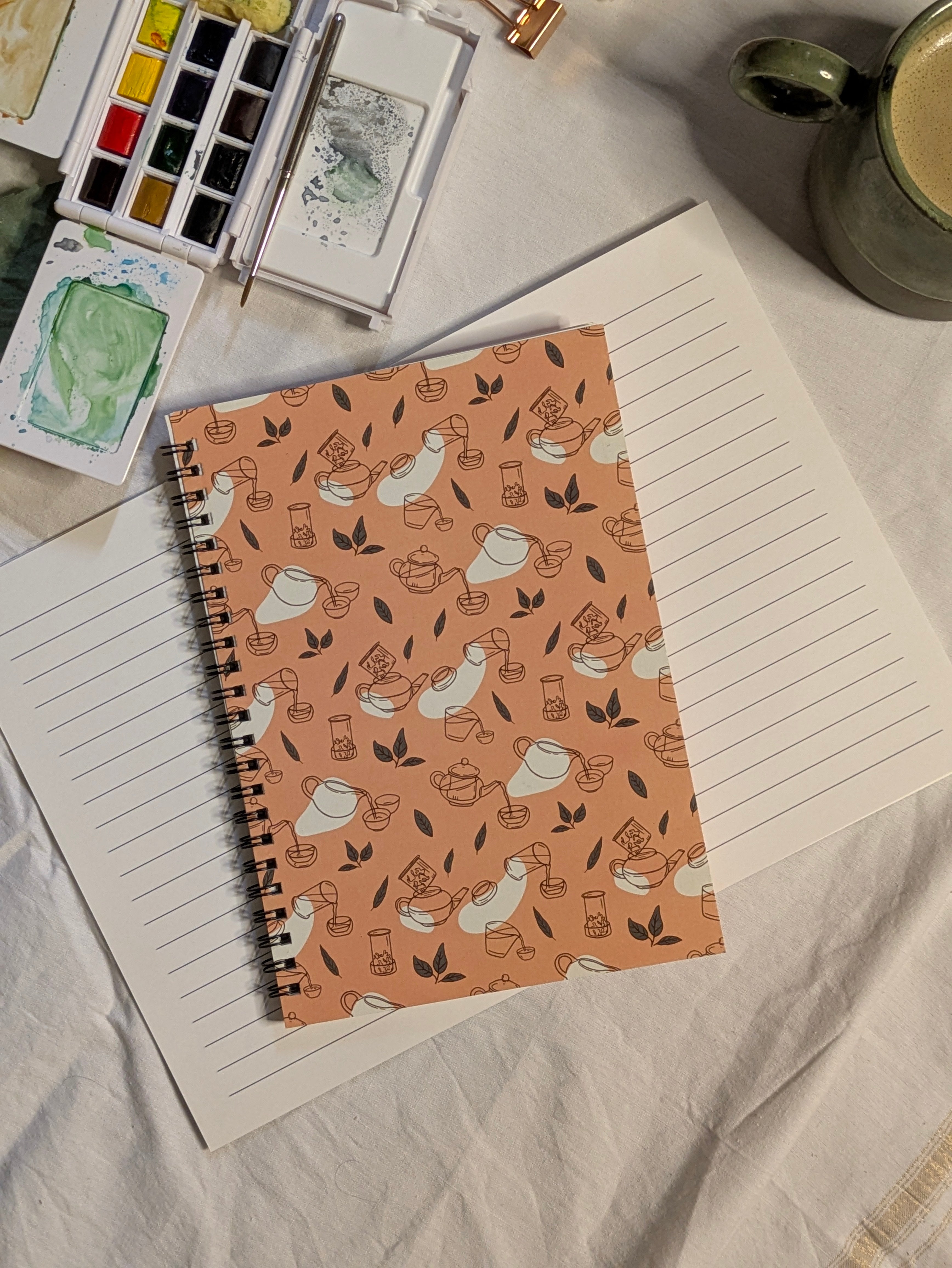 Spill The Tea - Ruled Notebook