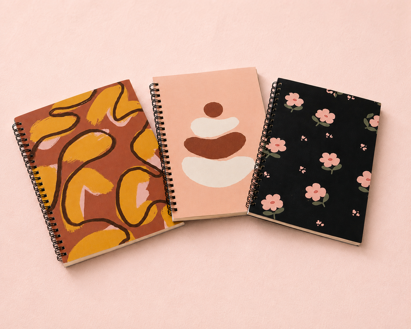 Grids and Dreams- Set of 3 Dot-Grid Notebooks